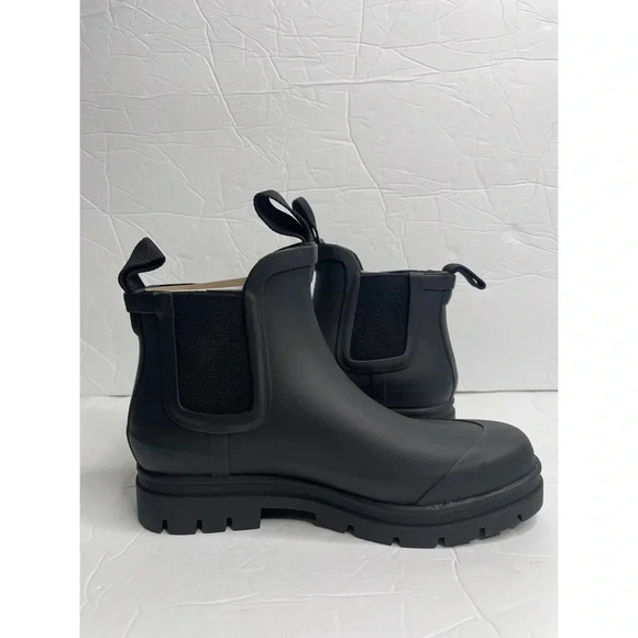 Everlane The Rainboot Women’s Size 5‎ Black Ankle Pull on Tab Bootie - Picture 6 of 11
